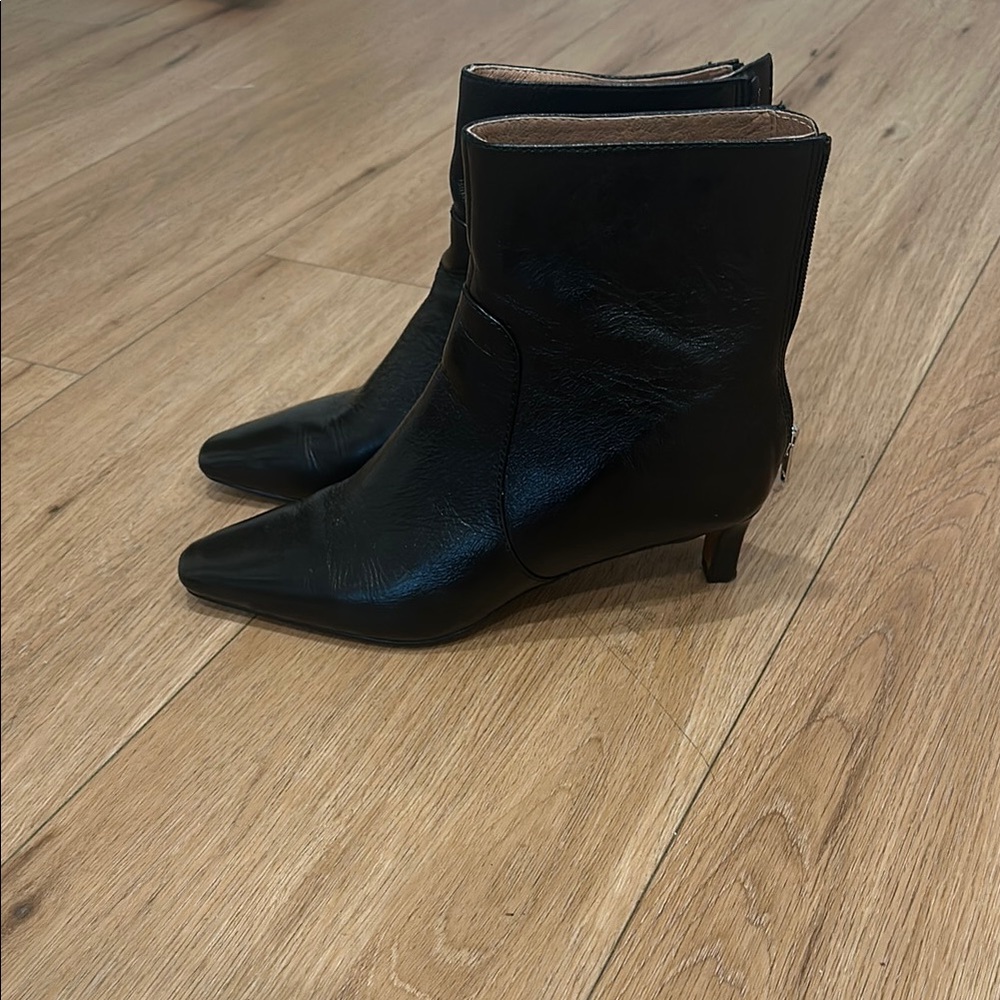 Madewell The Dimes black leather boots